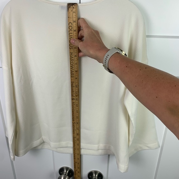 NWT Madewell Button Shoulder Ivory Top Blouse Size XS Capsule preppy romantic - Picture 6 of 7